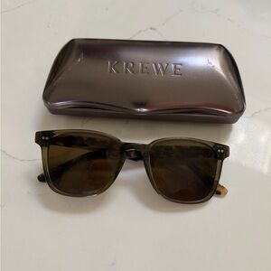 KREWE Olive Tortoise Sunglasses with Brown Lenses